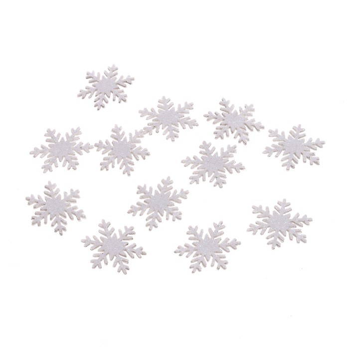 Декор «Новогодние снежинки», на клеевой основе