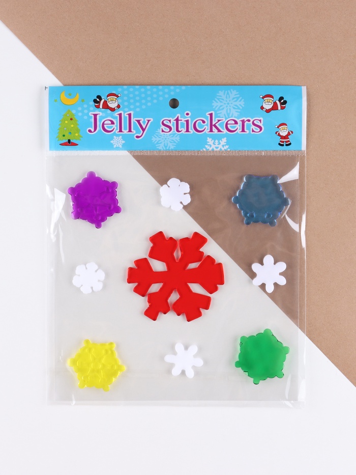 Наклейки новогодние на окна «Снежинки», 20×20 см