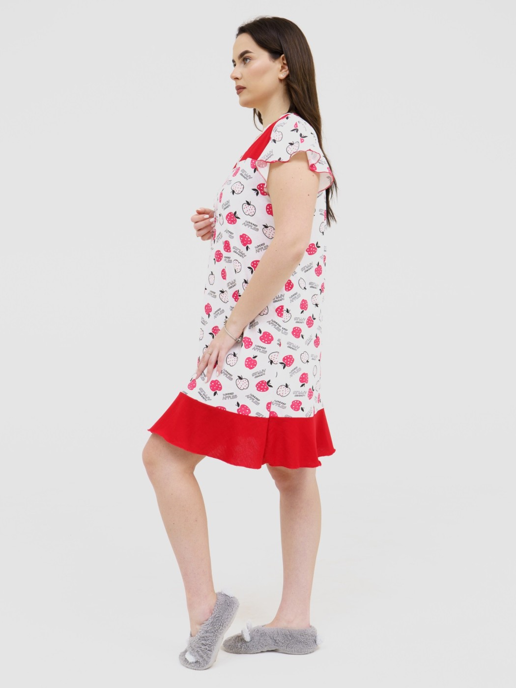 Ночная сорочка Астра крыло экрю/фрукты