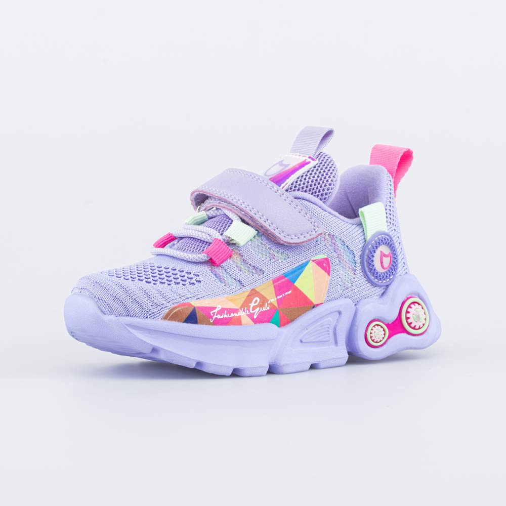 сиреневый полуботинки малодетско-дошкольные Комбинирован.