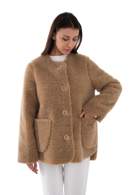 Жакет меховой Джулия шоколад