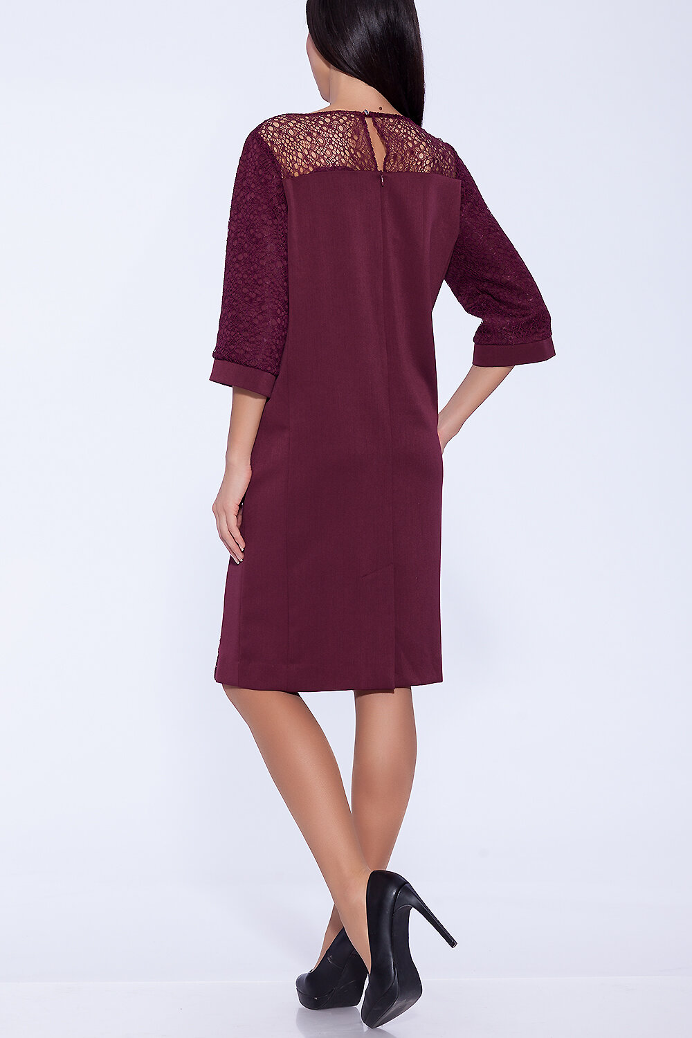 ст. цена2208руб.! VISERDI Платье 2072-брд 4181220Бордовый