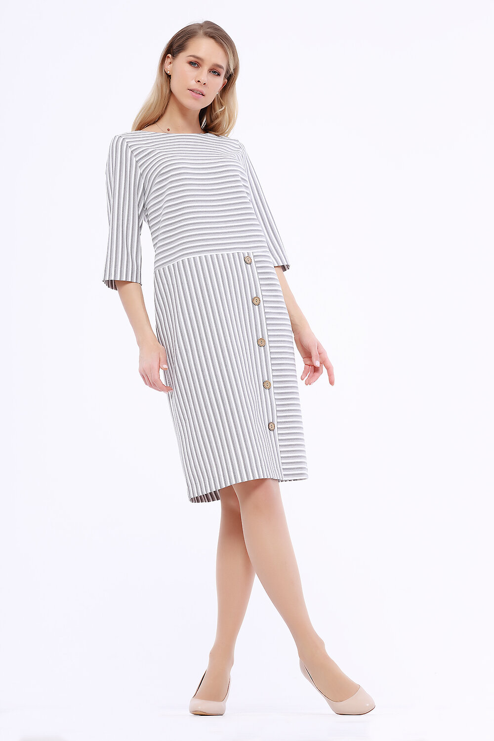 ст. цена1632руб.! VISERDI Платье 10101-сер 450895Серый