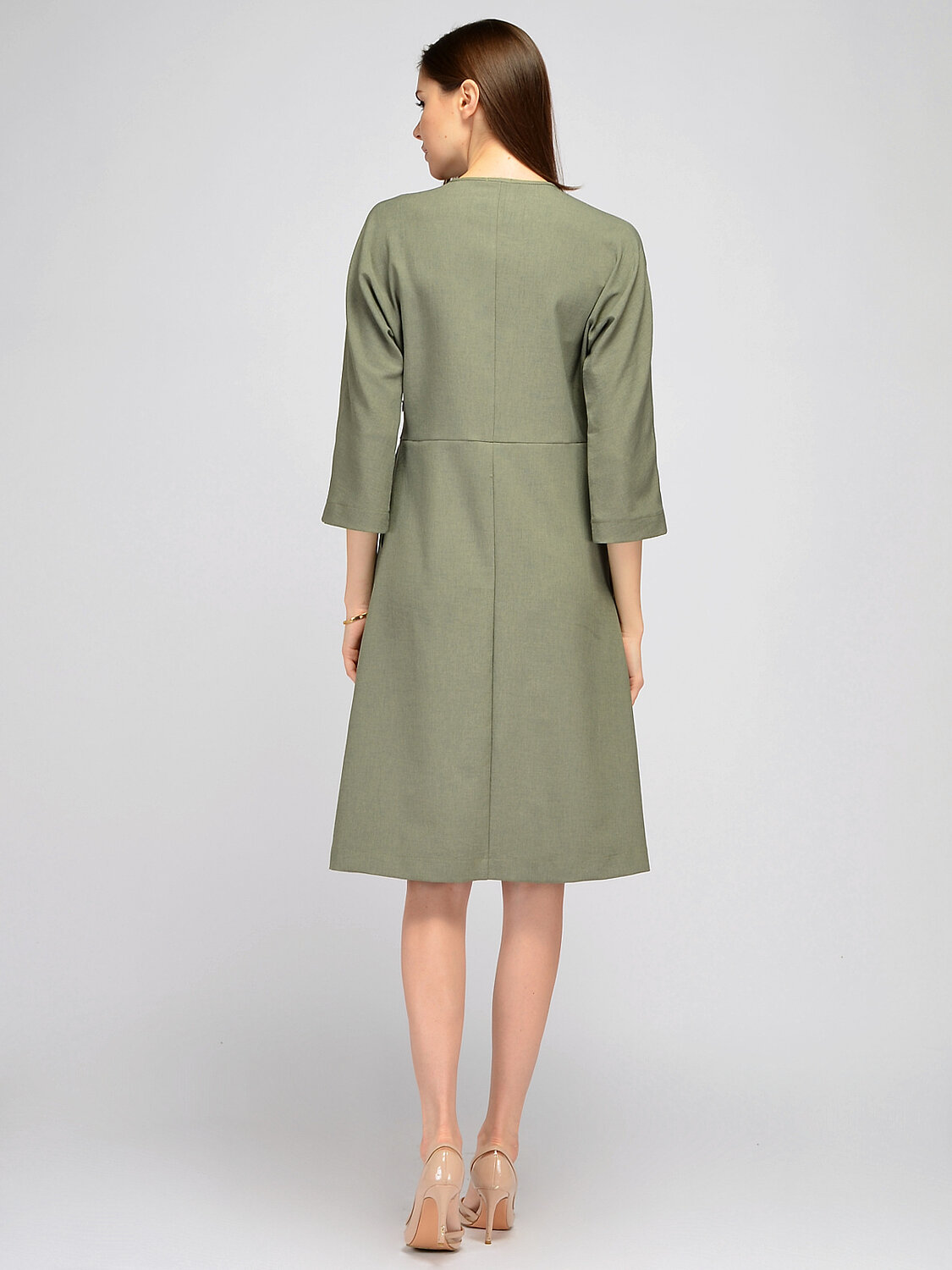 ст. цена1920руб.! VISERDI Платье 10270-зел 442920оливковый