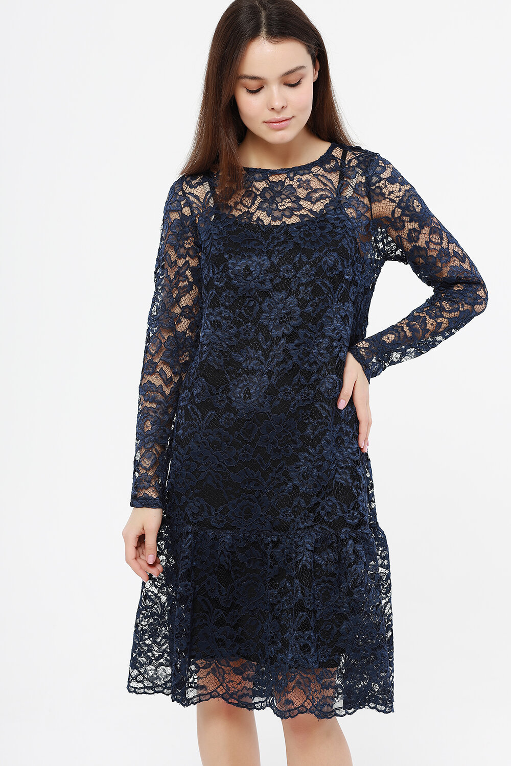 ст. цена2154руб.! VISERDI Платье 10183-син 4101100синий