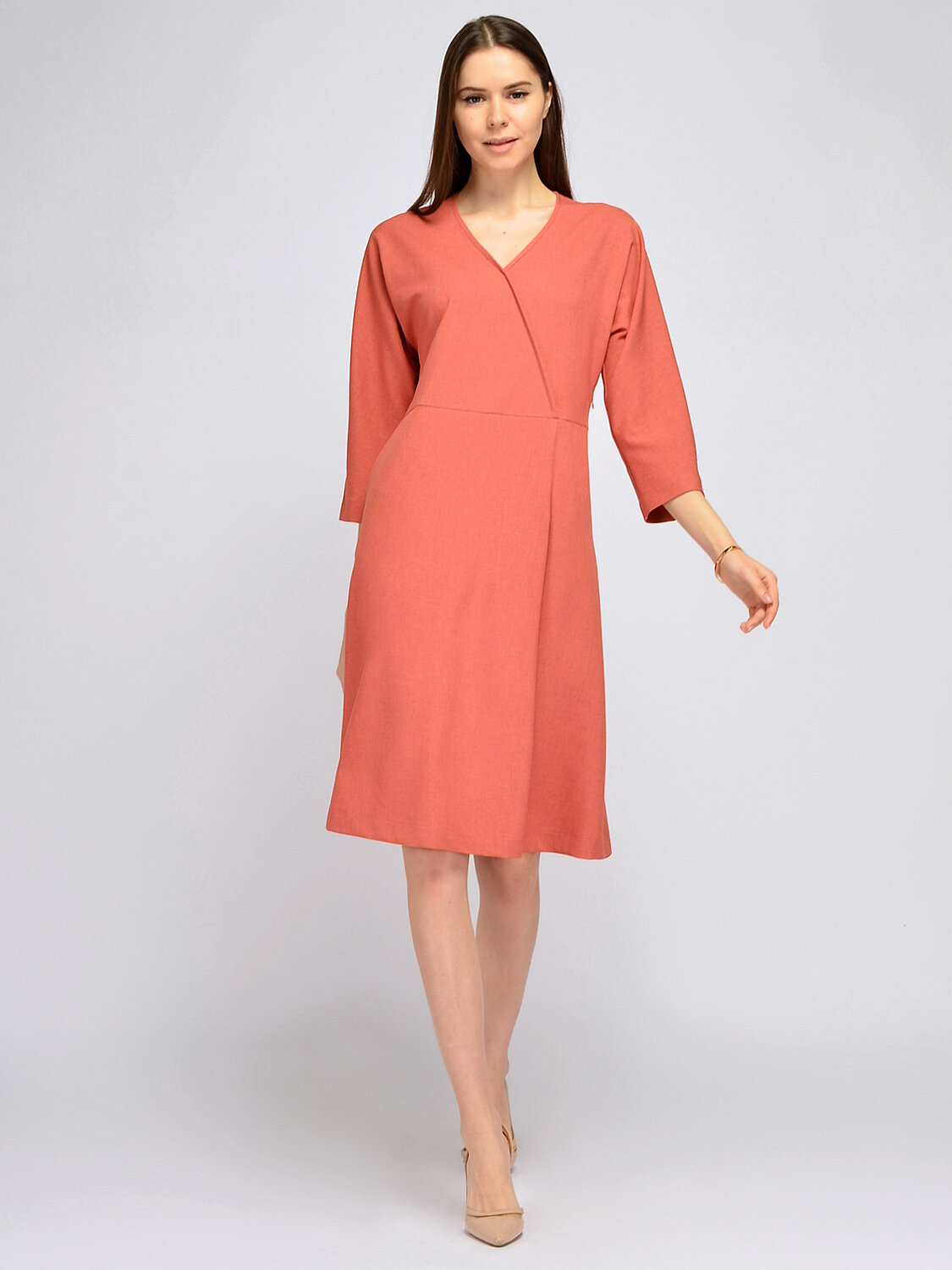 ст. цена1920руб.! VISERDI Платье 10270-крл 442920коралловый