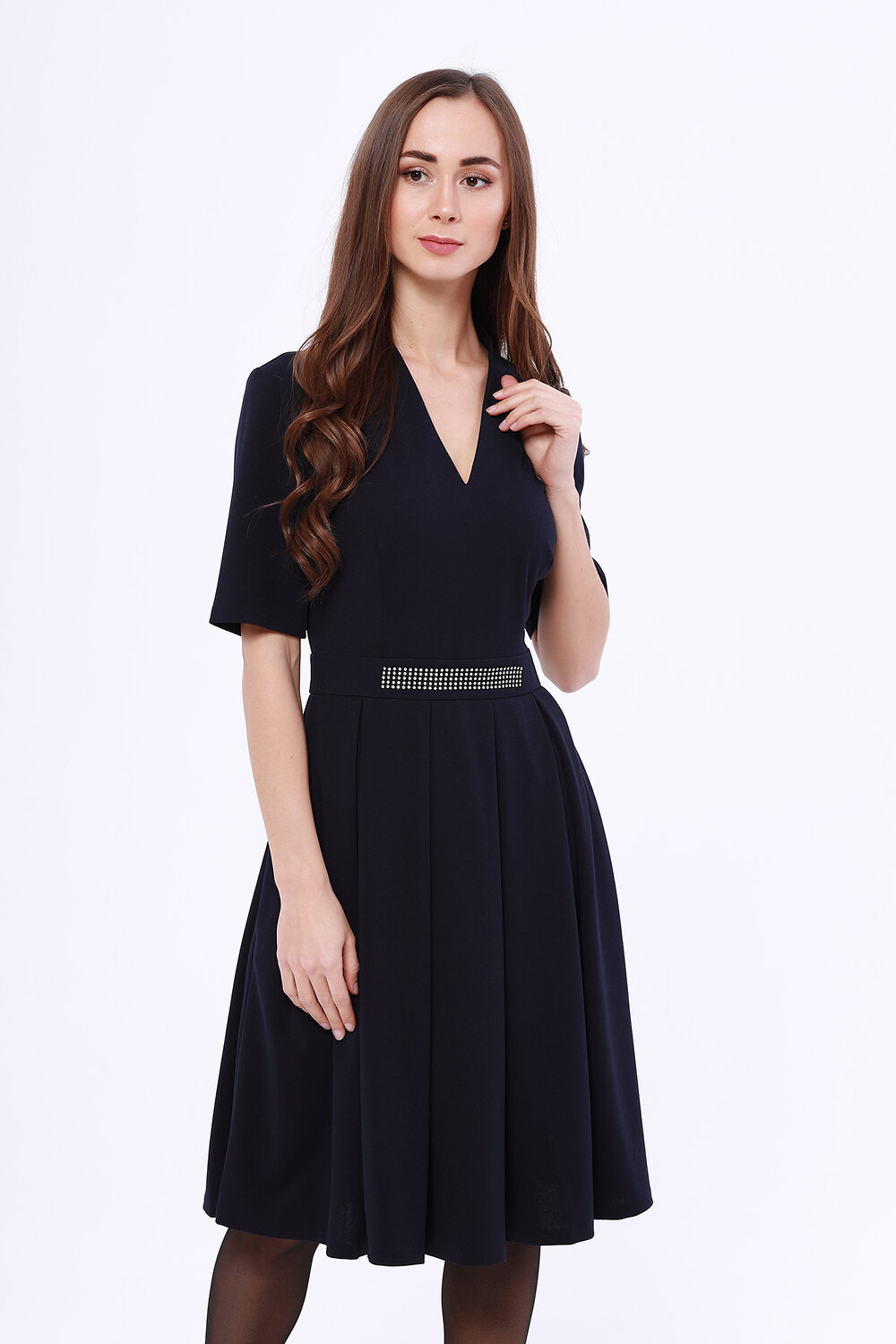 ст. цена1590руб.! VISERDI Платье 2071-тснн 339920Темно-синий