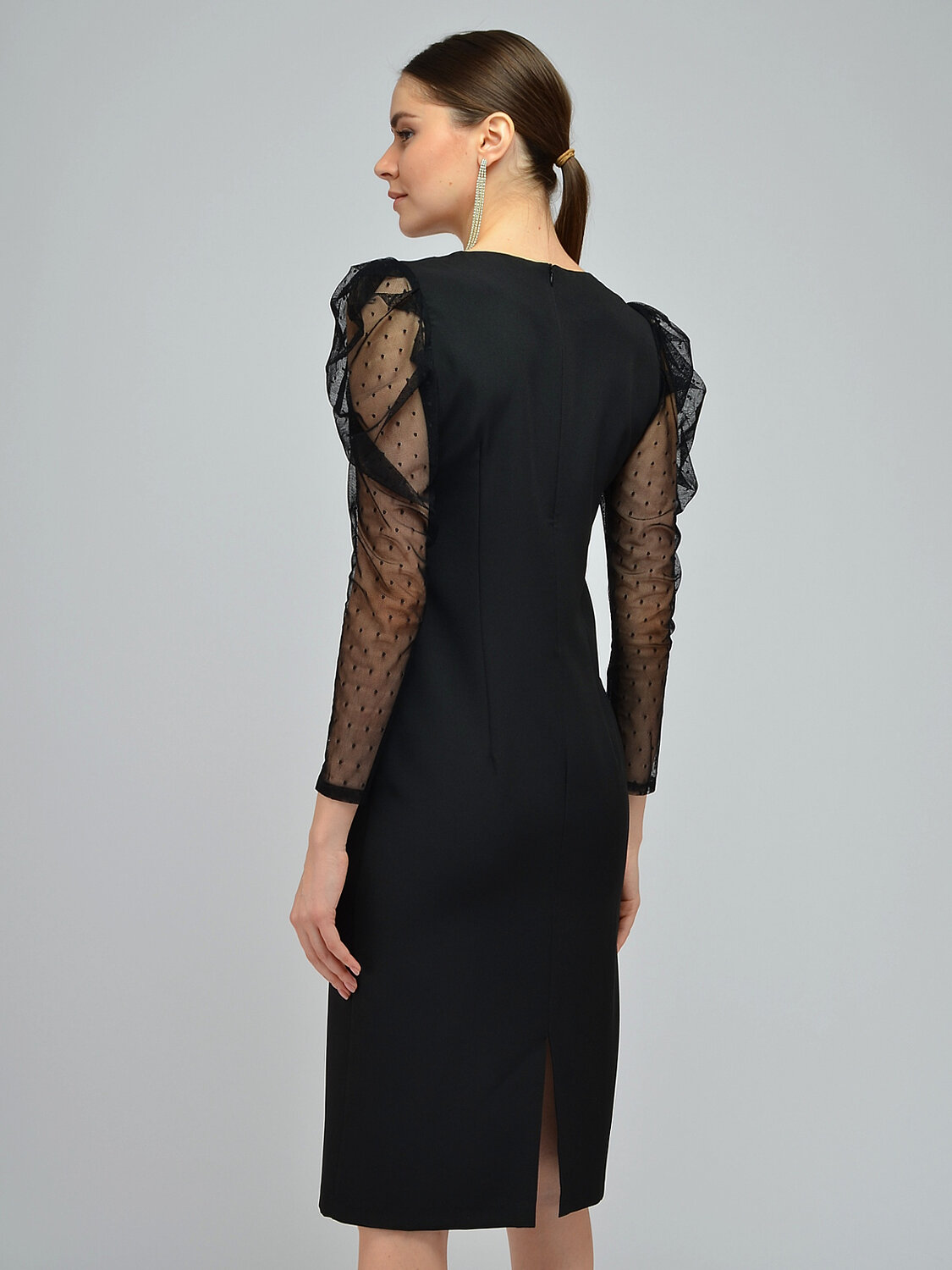 ст. цена1290руб.! VISERDI Платье 10080-чрс 410765черный