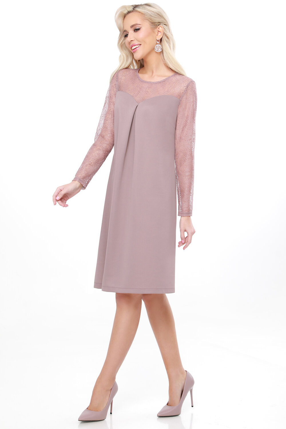 ст. цена2220руб.! DStrend Платье П-4342Розово-коричневый