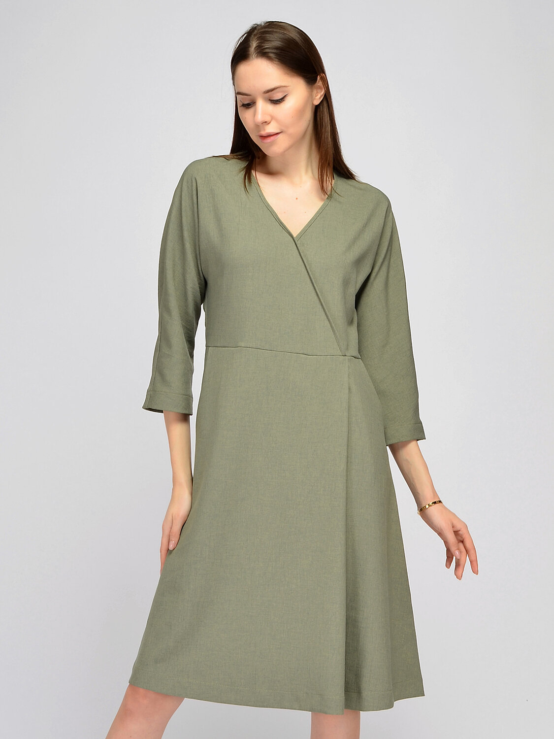 ст. цена1920руб.! VISERDI Платье 10270-зел 442920оливковый