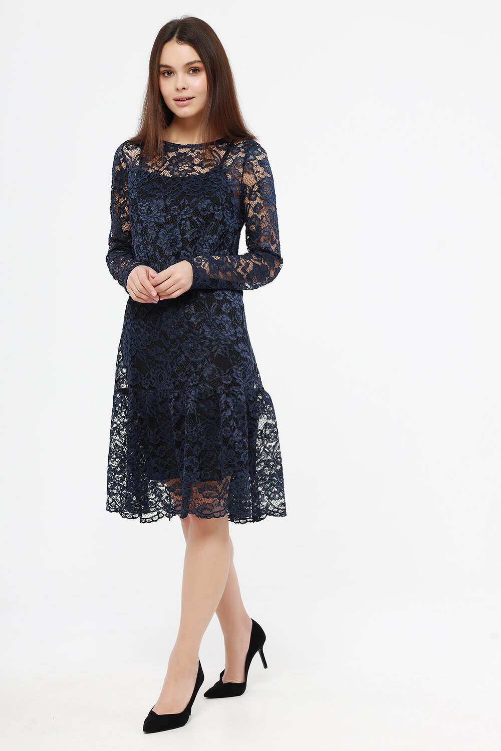 ст. цена2154руб.! VISERDI Платье 10183-син 4101100синий