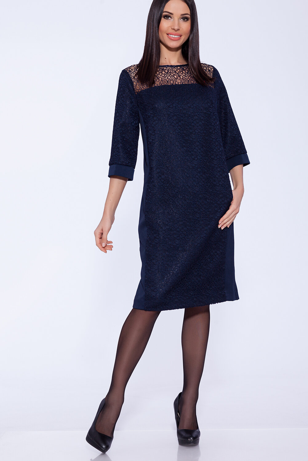 ст. цена2496руб.! VISERDI Платье 2072-сн 4181220Синий