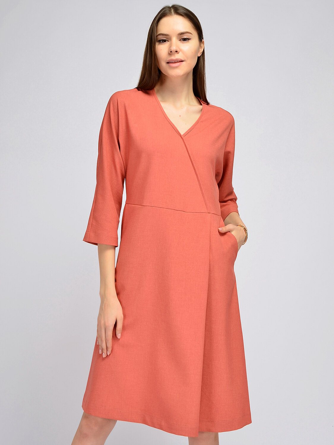 ст. цена1920руб.! VISERDI Платье 10270-крл 442920коралловый