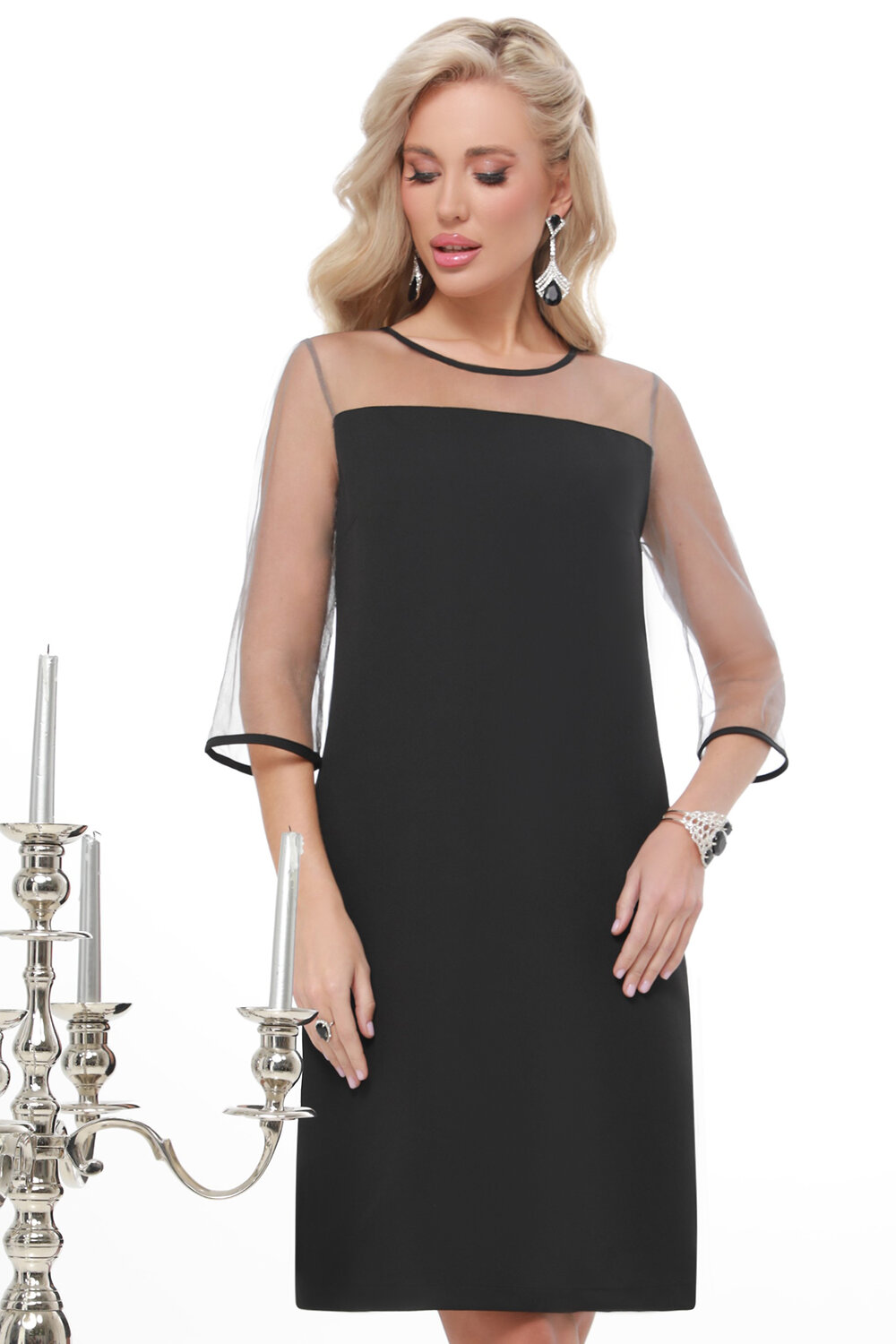 ст. цена1549руб.! DStrend Платье П-4272Чёрный