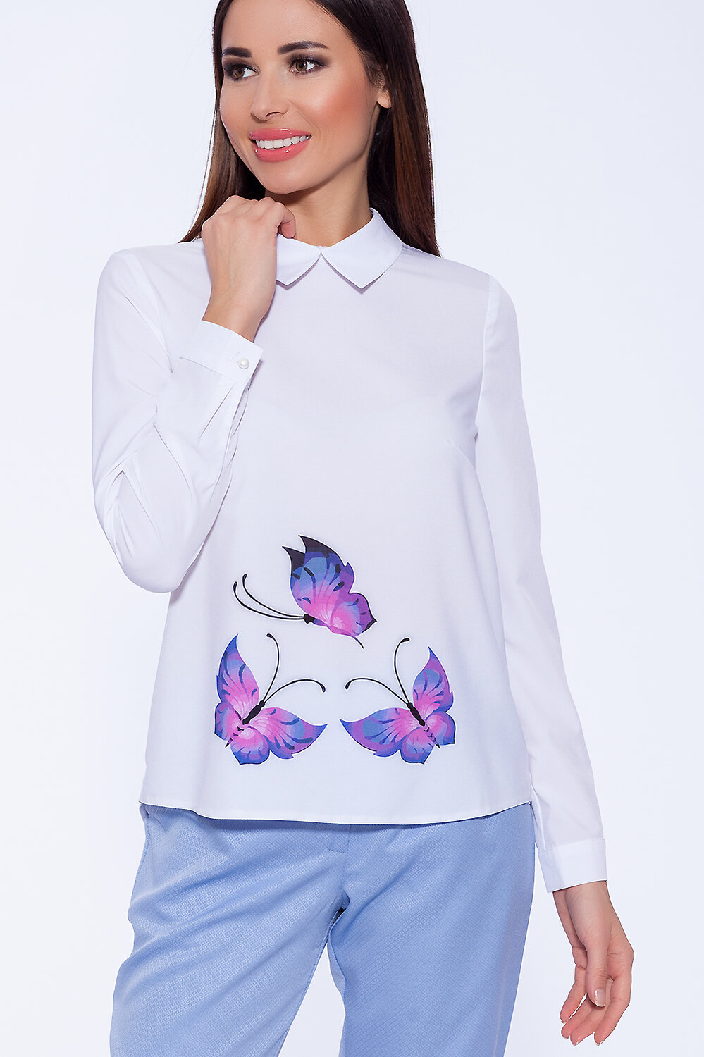 ст. цена1548руб.! VISERDI Блузка 1955-баб 219750