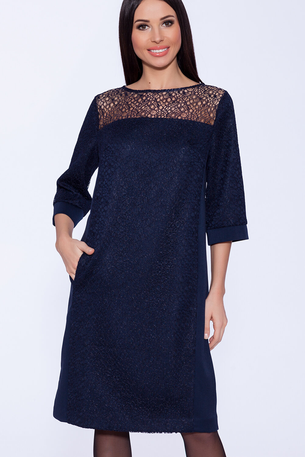 ст. цена2496руб.! VISERDI Платье 2072-сн 4181220Синий