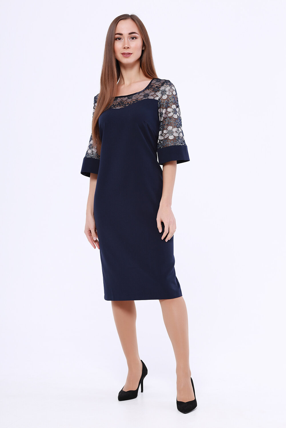 ст. цена1428руб.! VISERDI Платье 10077-сцв 419960Синий