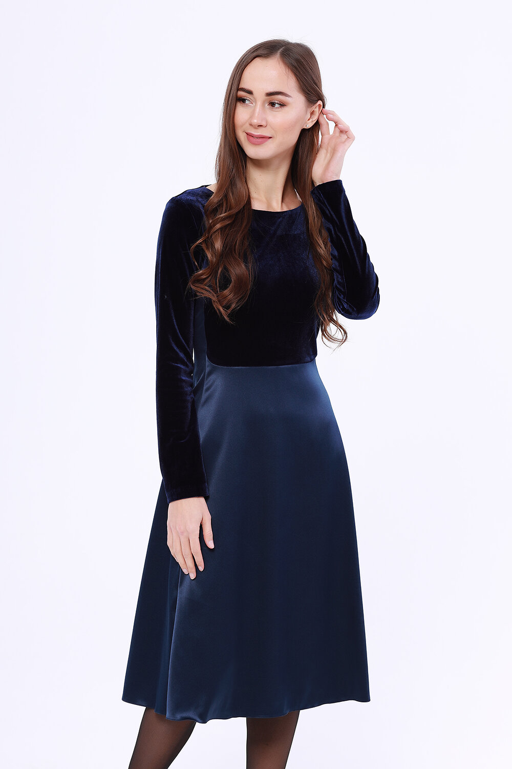 ст. цена1638руб.! VISERDI Платье 10081-тсн 4191010Темно-синий