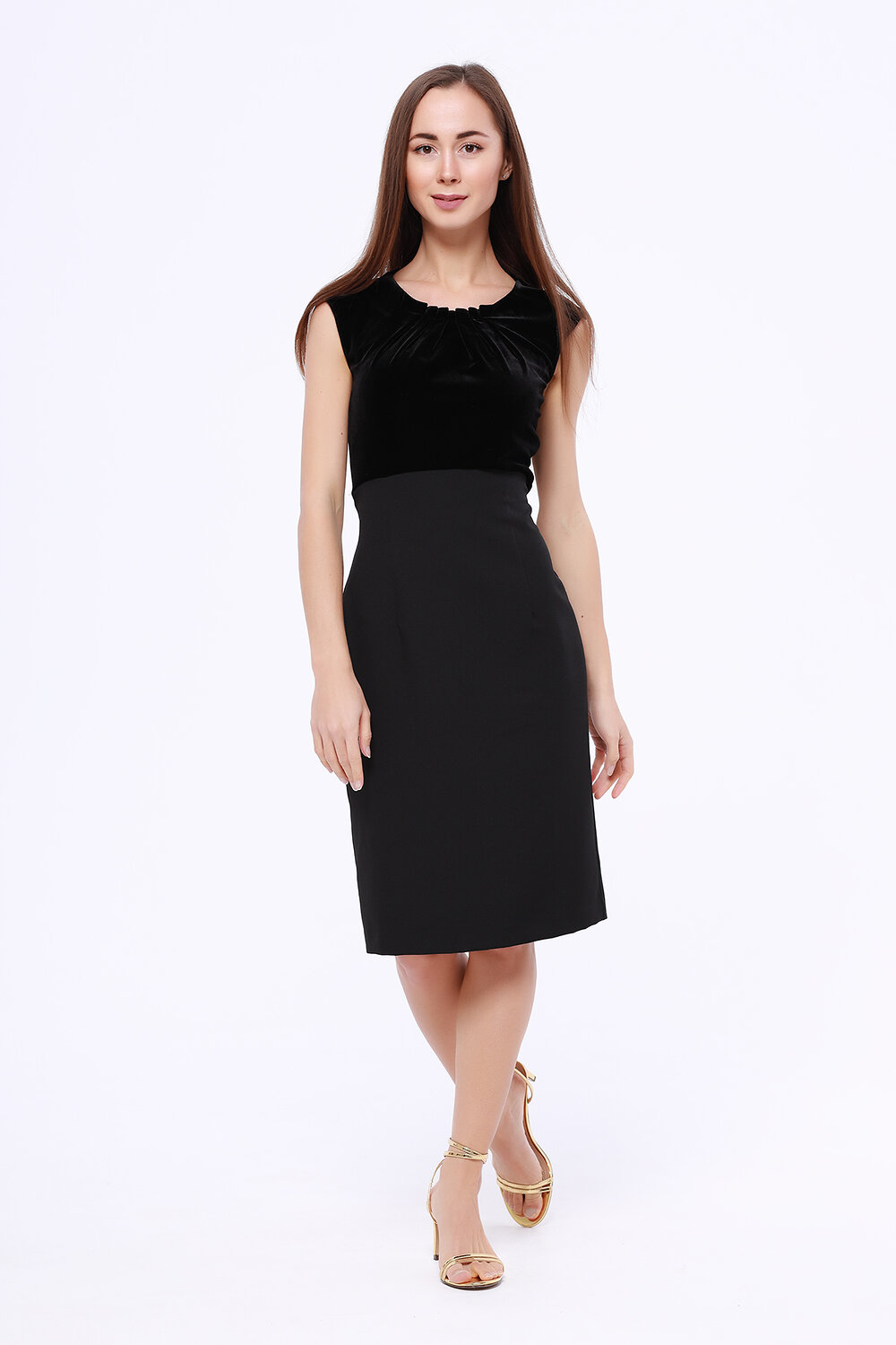 ст. цена1176руб.! VISERDI Платье 10069-чер 319790Черный