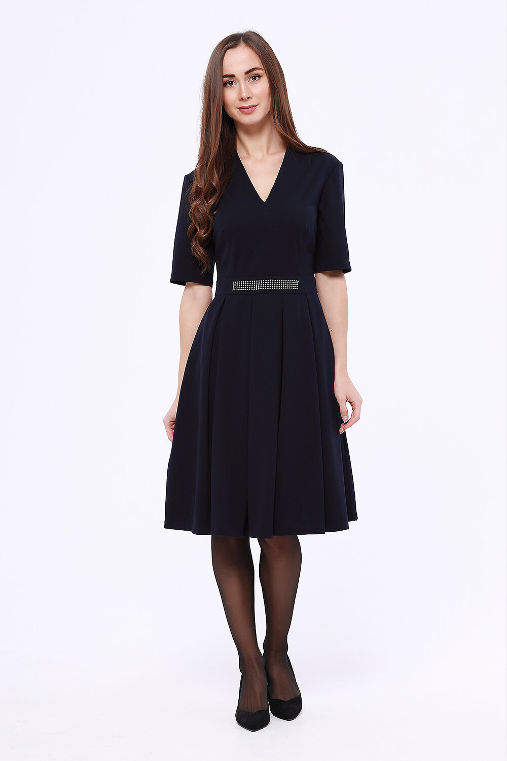 ст. цена1590руб.! VISERDI Платье 2071-тснн 339920Темно-синий