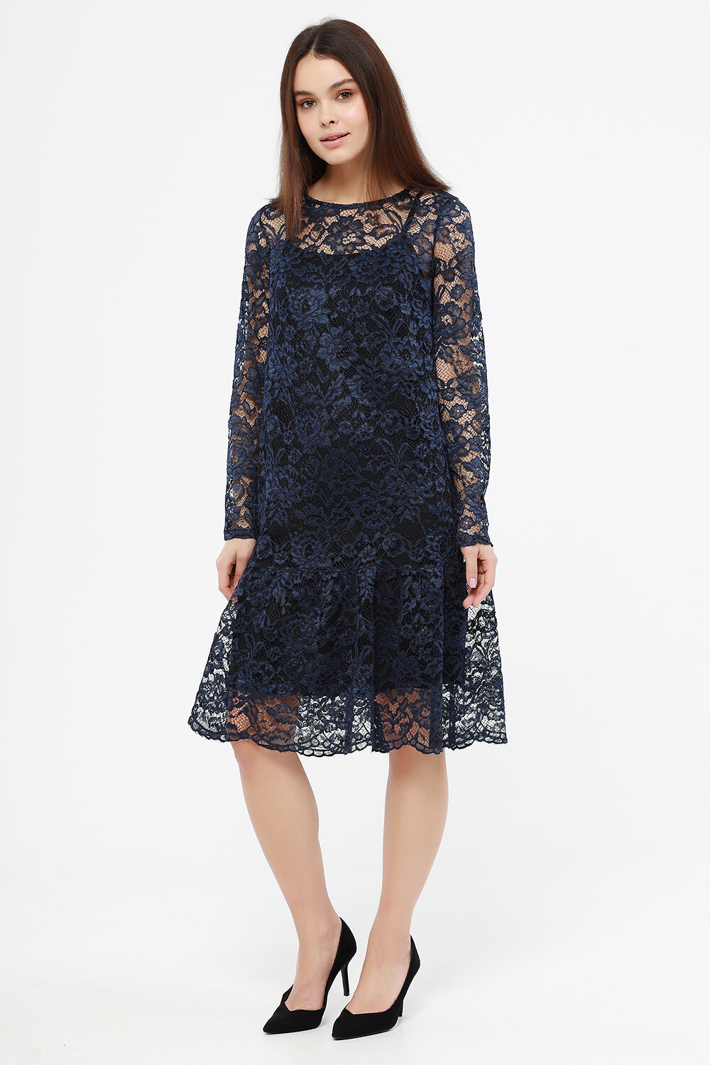 ст. цена2154руб.! VISERDI Платье 10183-син 4101100синий