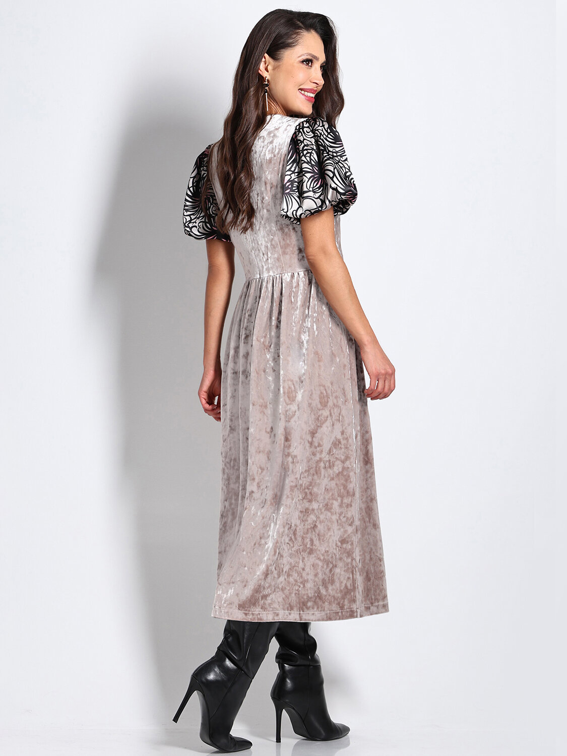 ст. цена2528руб.! DStrend Платье ЮС-1038Бежевый