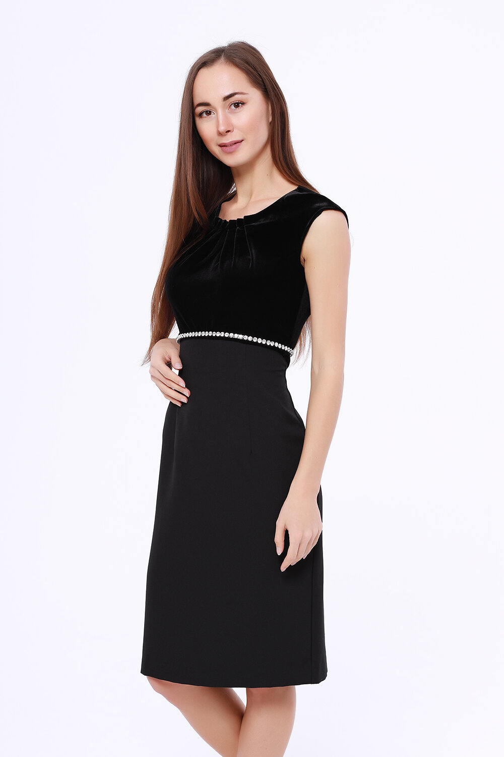 ст. цена1176руб.! VISERDI Платье 10069-чер 319790Черный