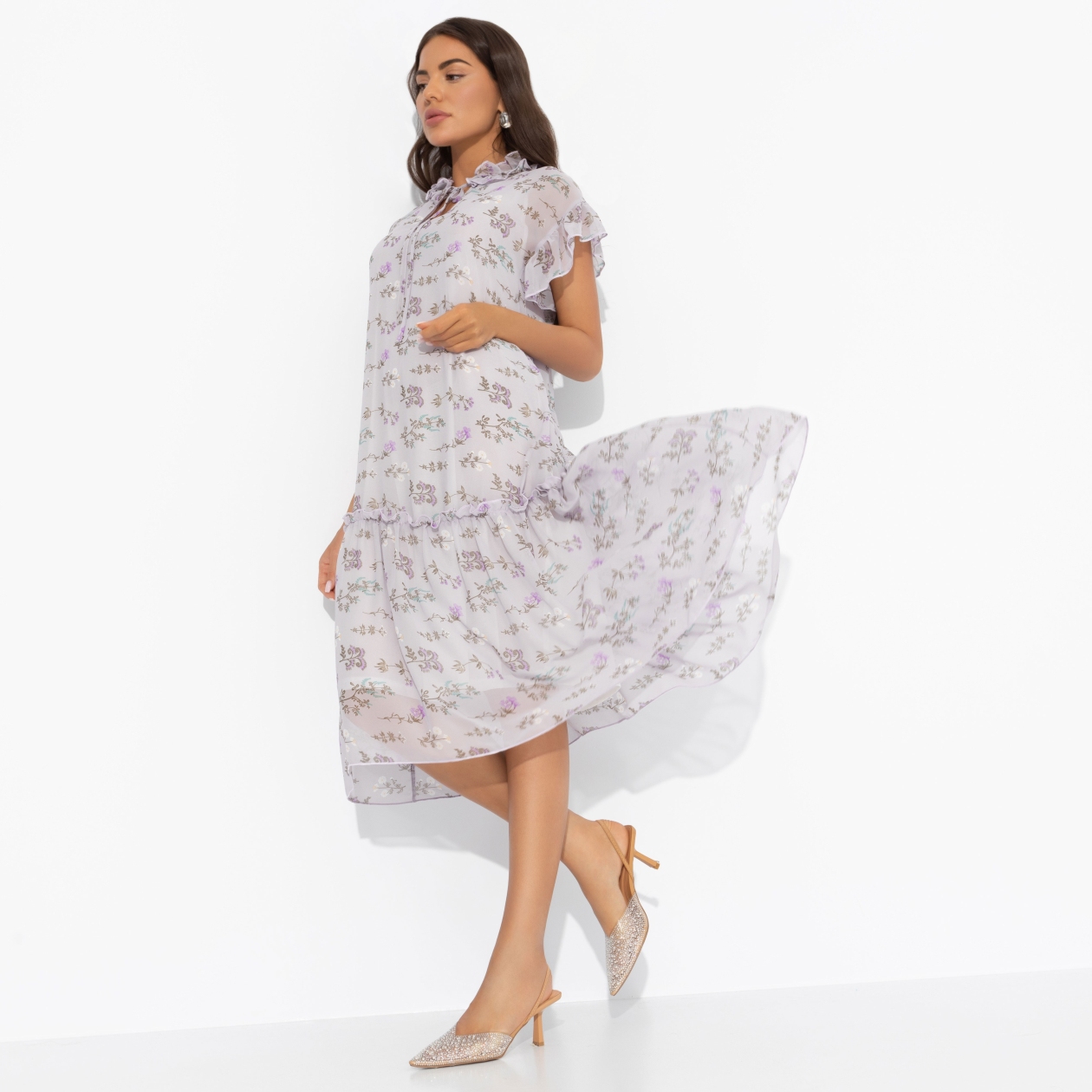 Ст.цена 1990р. Платье на подкладе, Невидимый магнетизм (gray)