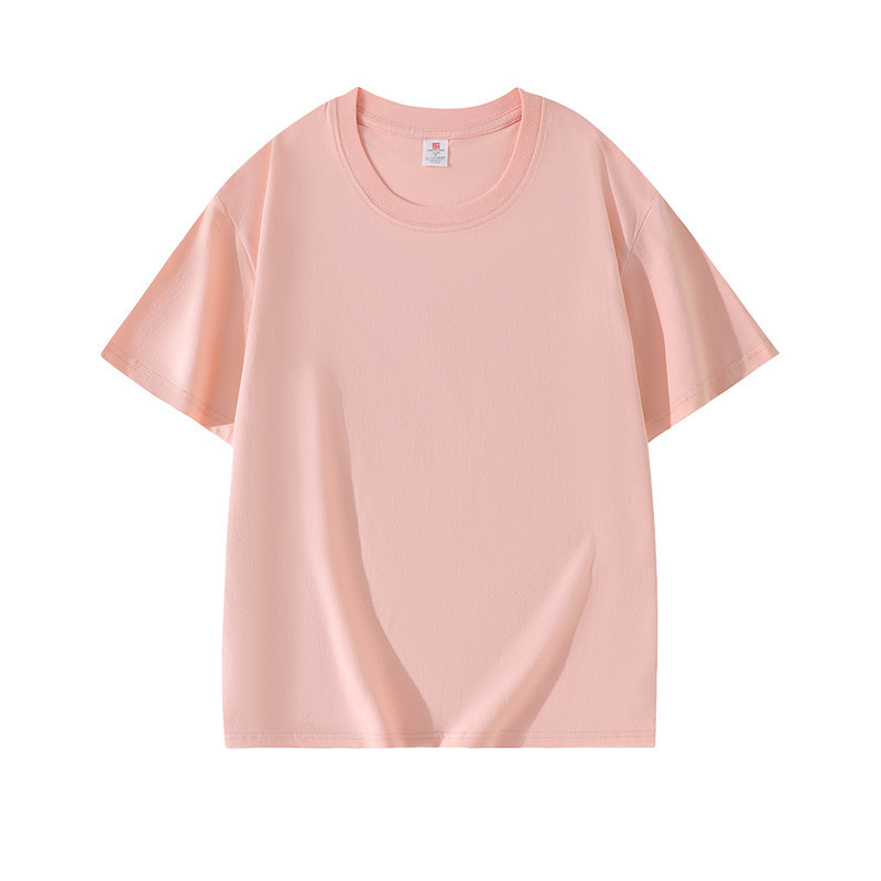 Футболка унисекс из хлопка плотностью 220г, классический крой FI-C2-XW695-220G-13, розовый