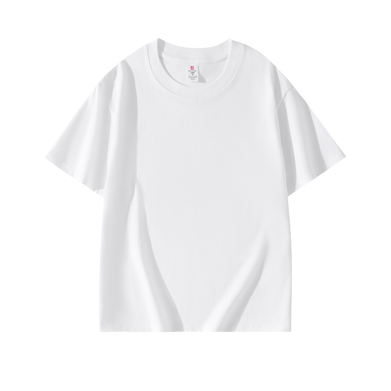 Футболка унисекс из хлопка плотностью 220г, классический крой FI-C2-XW695-220G-19, белый