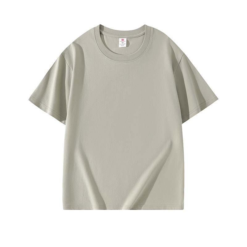 Футболка унисекс из хлопка плотностью 220г, классический крой FI-C2-XW695-220G-07, цвет чайки