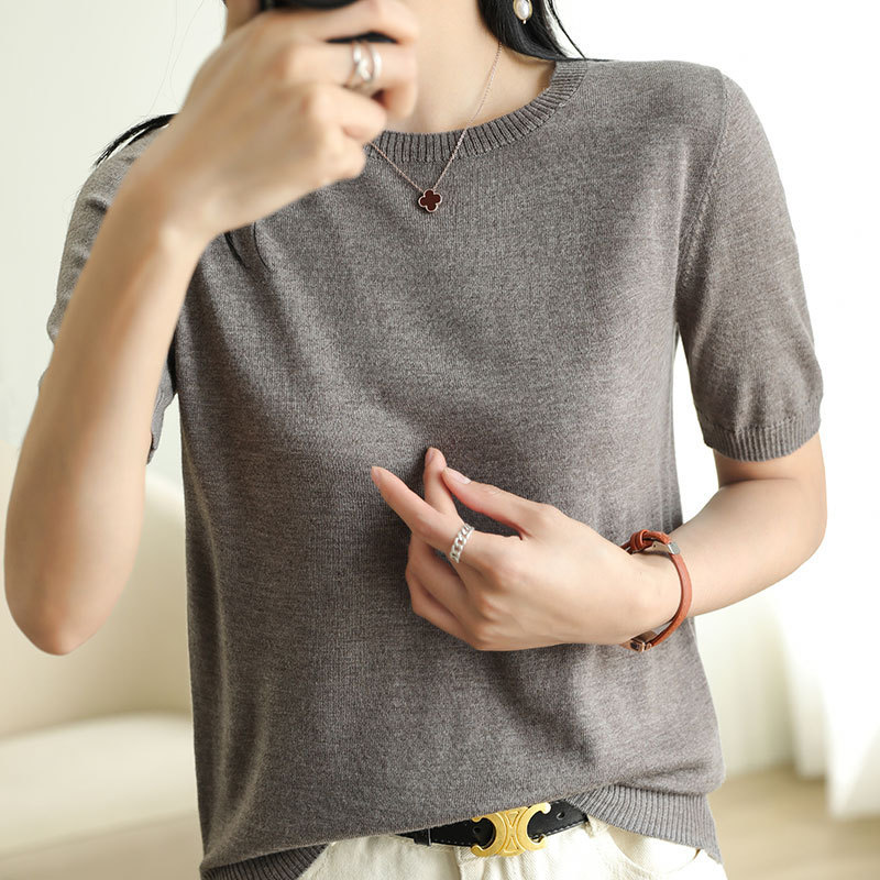 Футболка с добавлением шерсти, облегающий крой FI-W-ZN002-03,