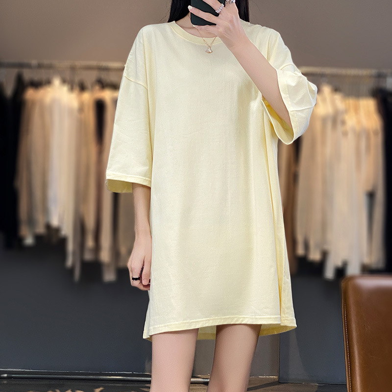 Футболка женская из хлопка плотностью 230г FI-C2-MYI44-12, сливочное масло