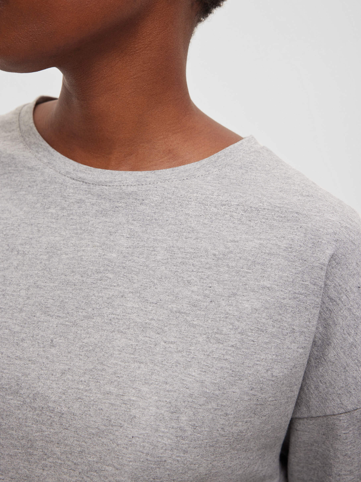 Лонгслив 0173, светло-серый