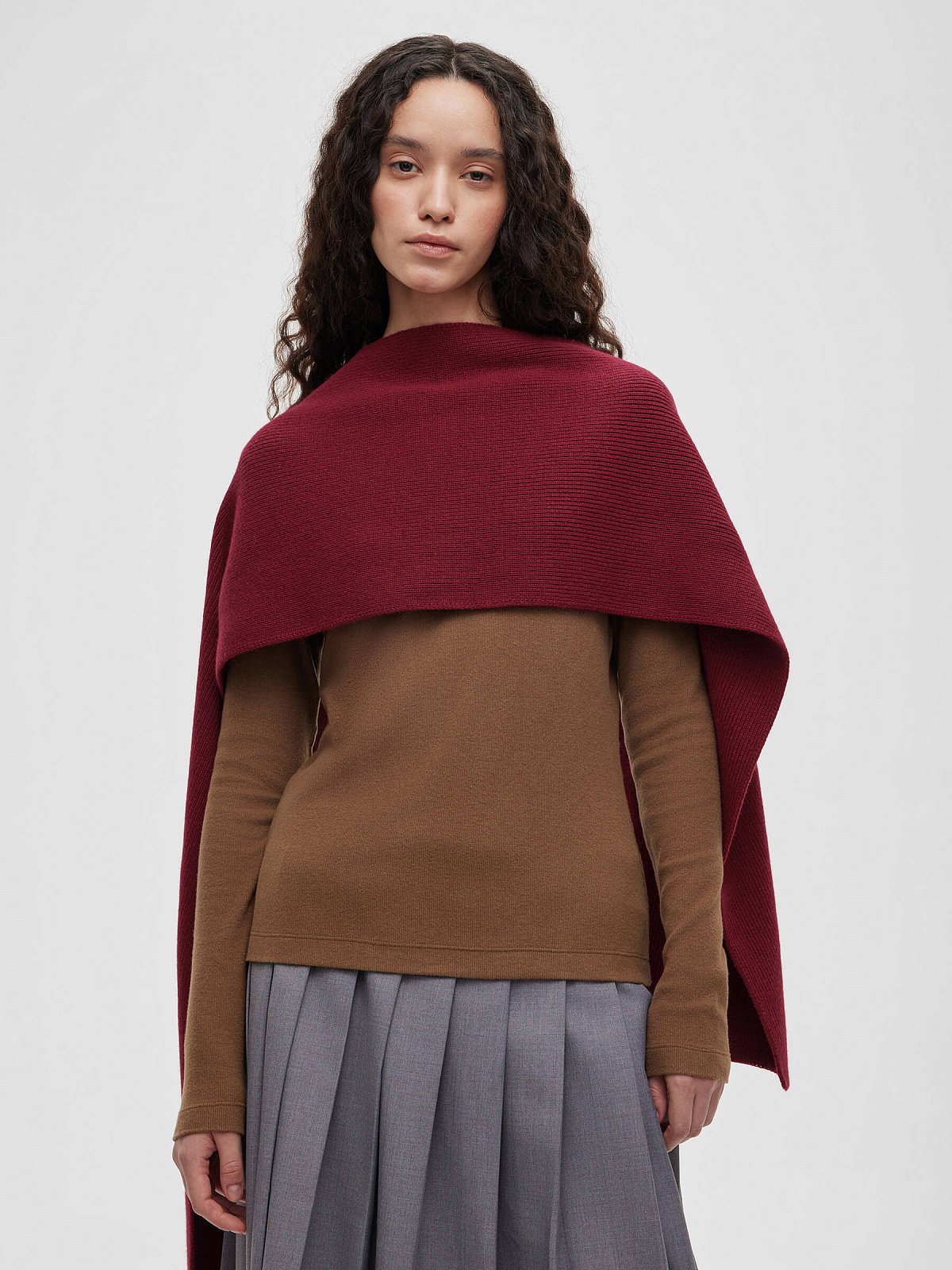 Лонгслив 0148, светло-коричневый