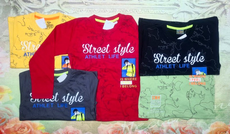 00165 Футболка длинный рукав для мальчика CMK