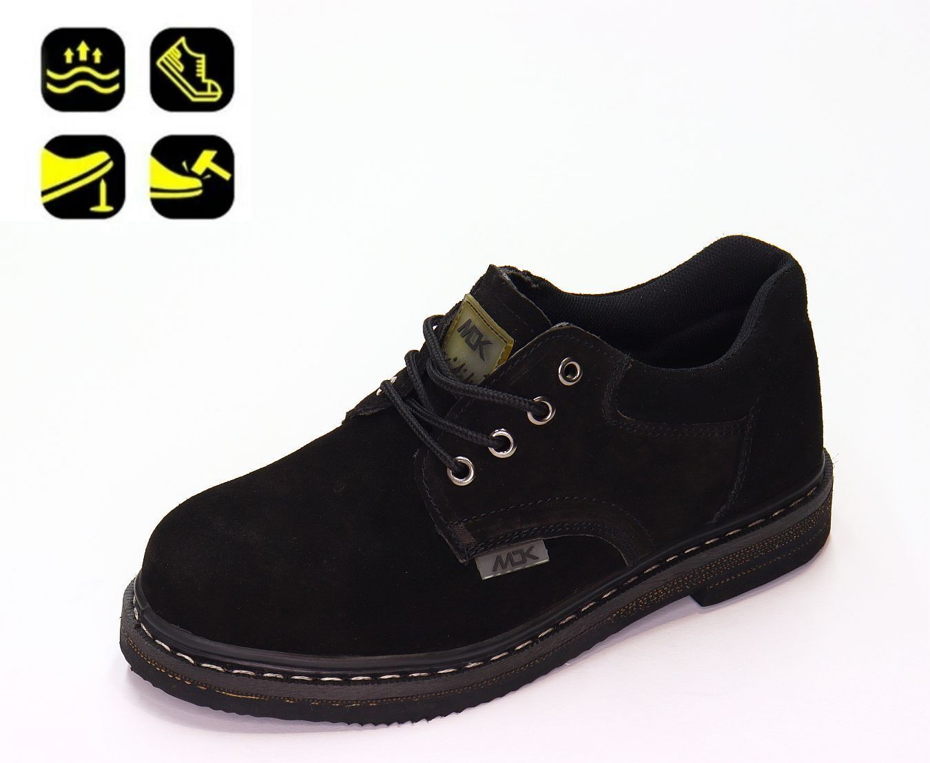 СКИДКА! Цена была 1550р.Рабочая обувь со стальным носком. Нат. Кожа (41-46)р. / шт. A59-1