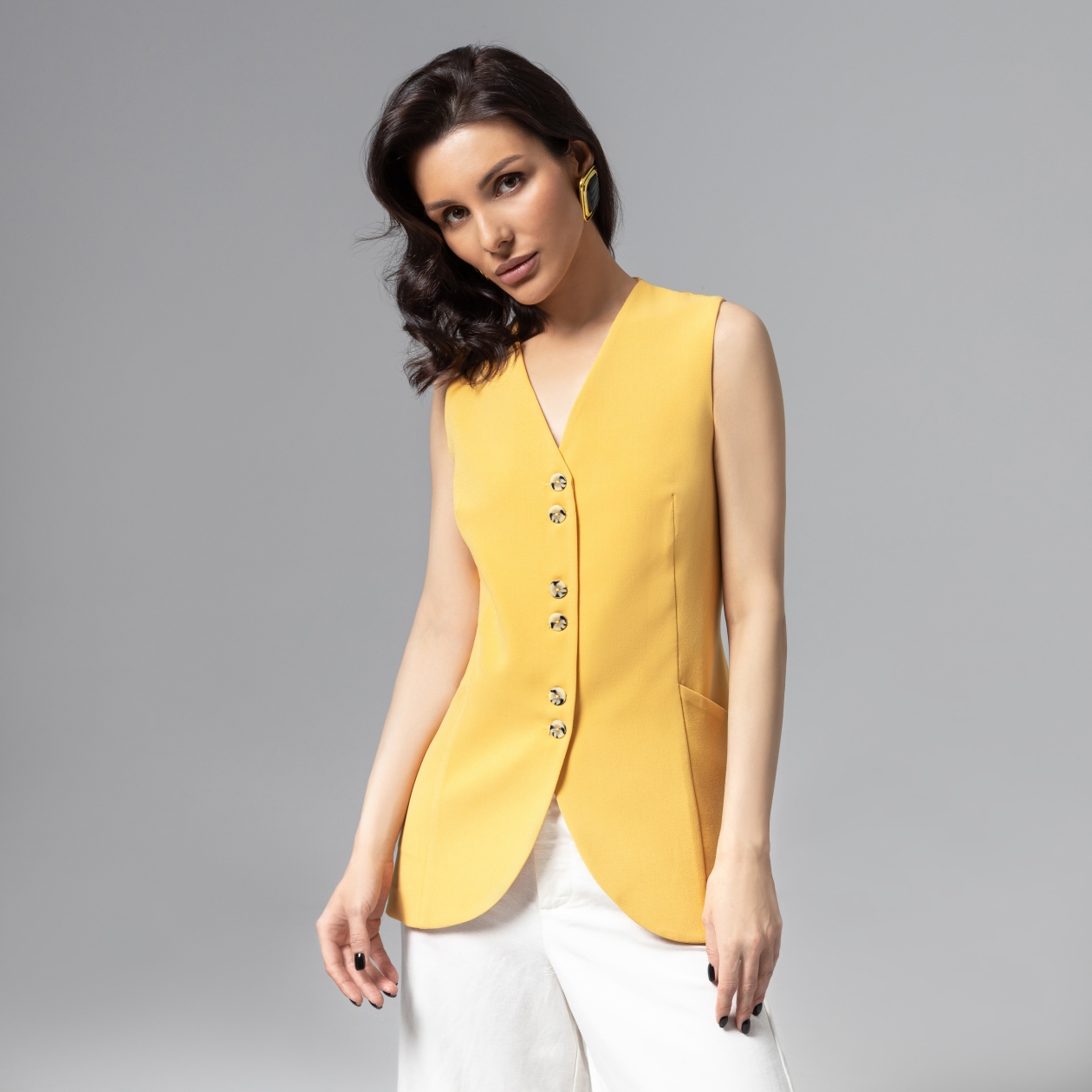 Ст.цена 2190р. Жилет комбинированный с кружевом, Идеал для всех