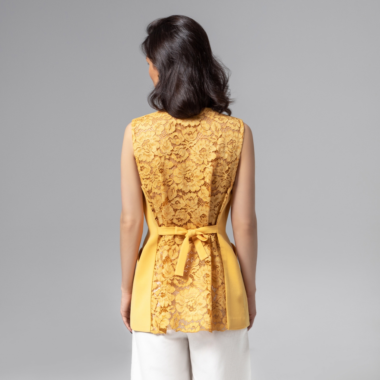 Ст.цена 2190р. Жилет комбинированный с кружевом, Идеал для всех