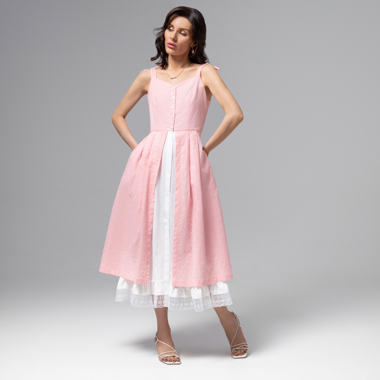 Ст.цена 2850р. Сарафан из 100% хлопка, Летняя сказка