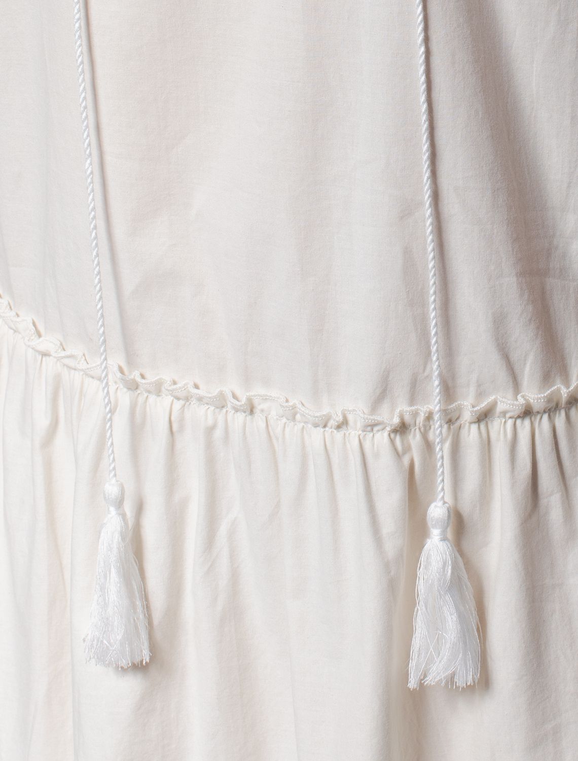 Ст.цена 3590р Платье из легкого хлопкового поплина D22.197 натуральный белый