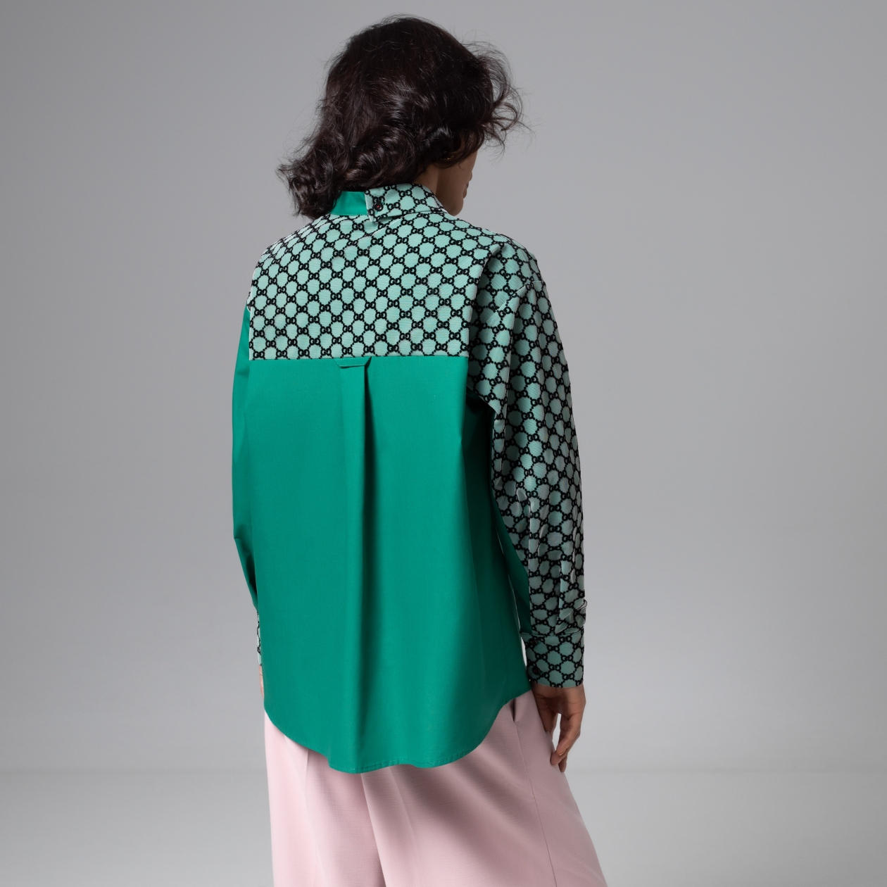 Ст.цена 2390р. Рубашка комбинированная с сеткой, Моя философия – шик