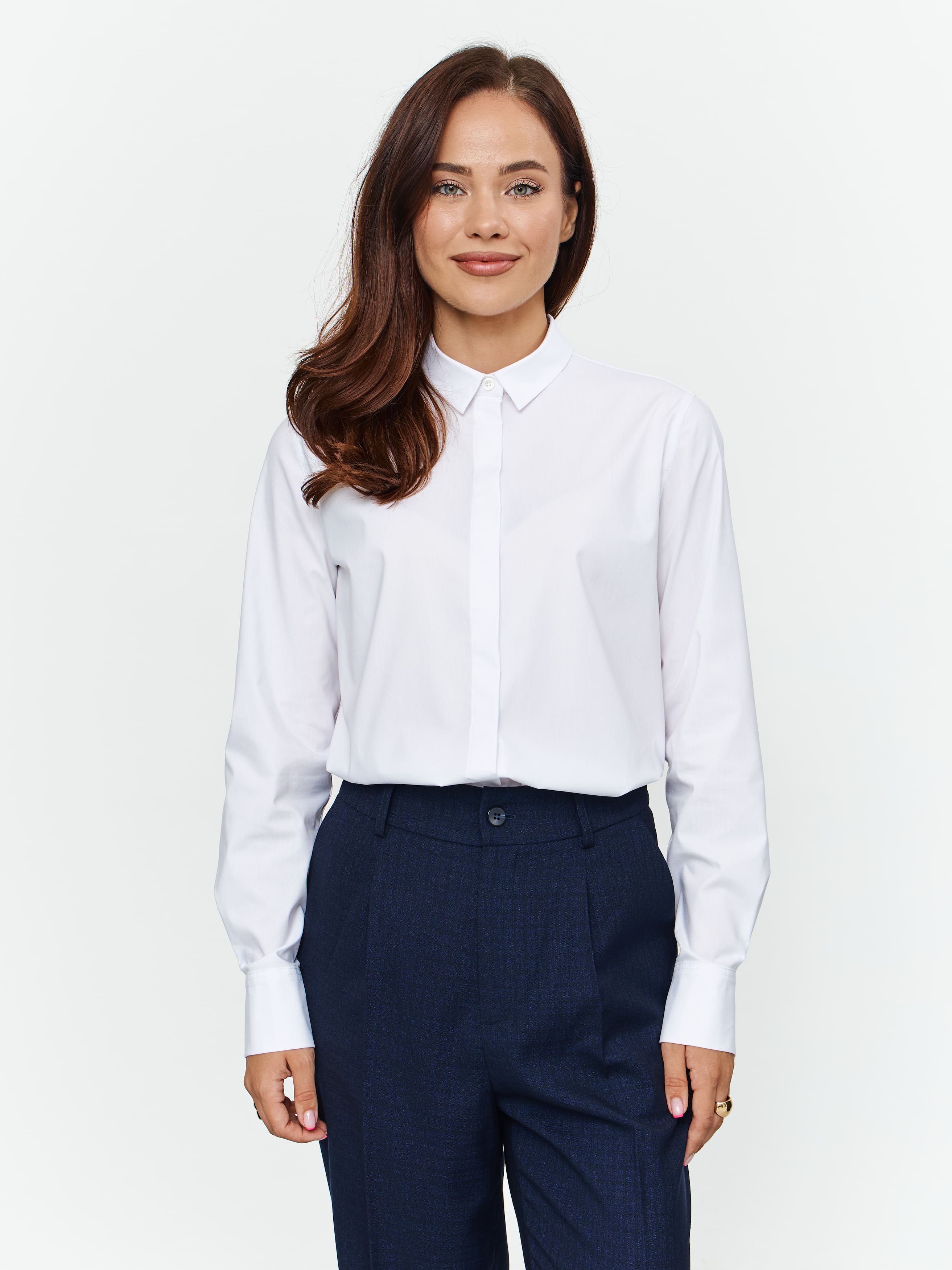 Блузка женская дл. рук. T-lab TL-B-003B-S-белый