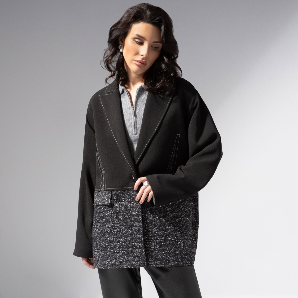 Ст.цена 3990р. Жакет на подкладе с подплечниками, Решительный ход (оригинал)