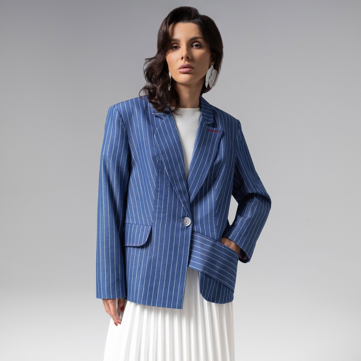 Ст.цена 3990р. Жакет асимметричного кроя, Секрет формы