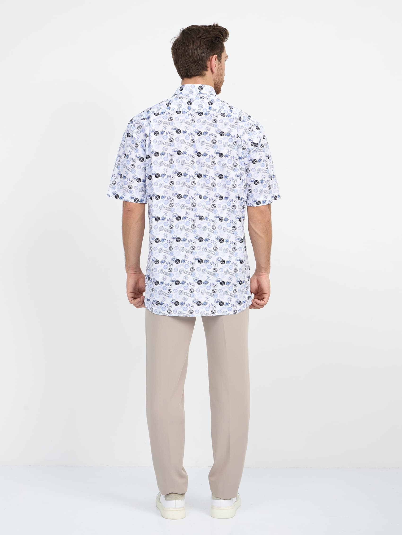 Сорочка мужская короткий рукав GREG 123/207/0300/С/1p