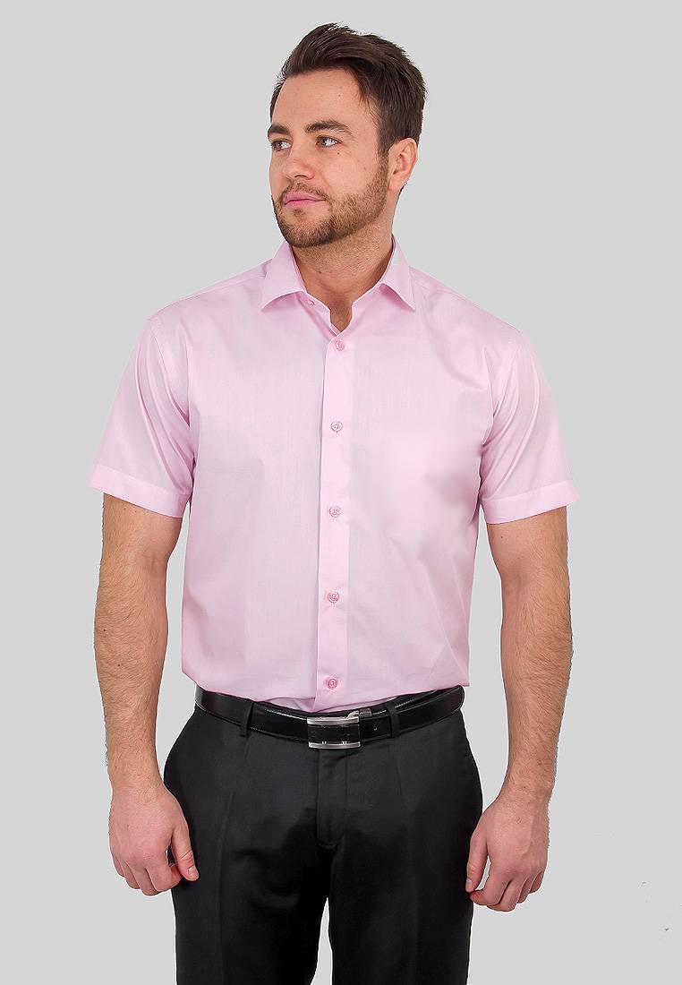 Сорочка мужская короткий рукав GREG 620/109/LT ROSE/Z