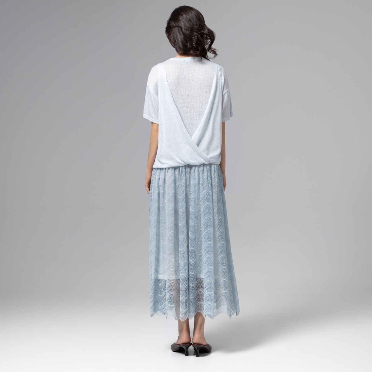 Ст.цена 3490р. Платье комбинированное с кружевом, Доведу до мечты