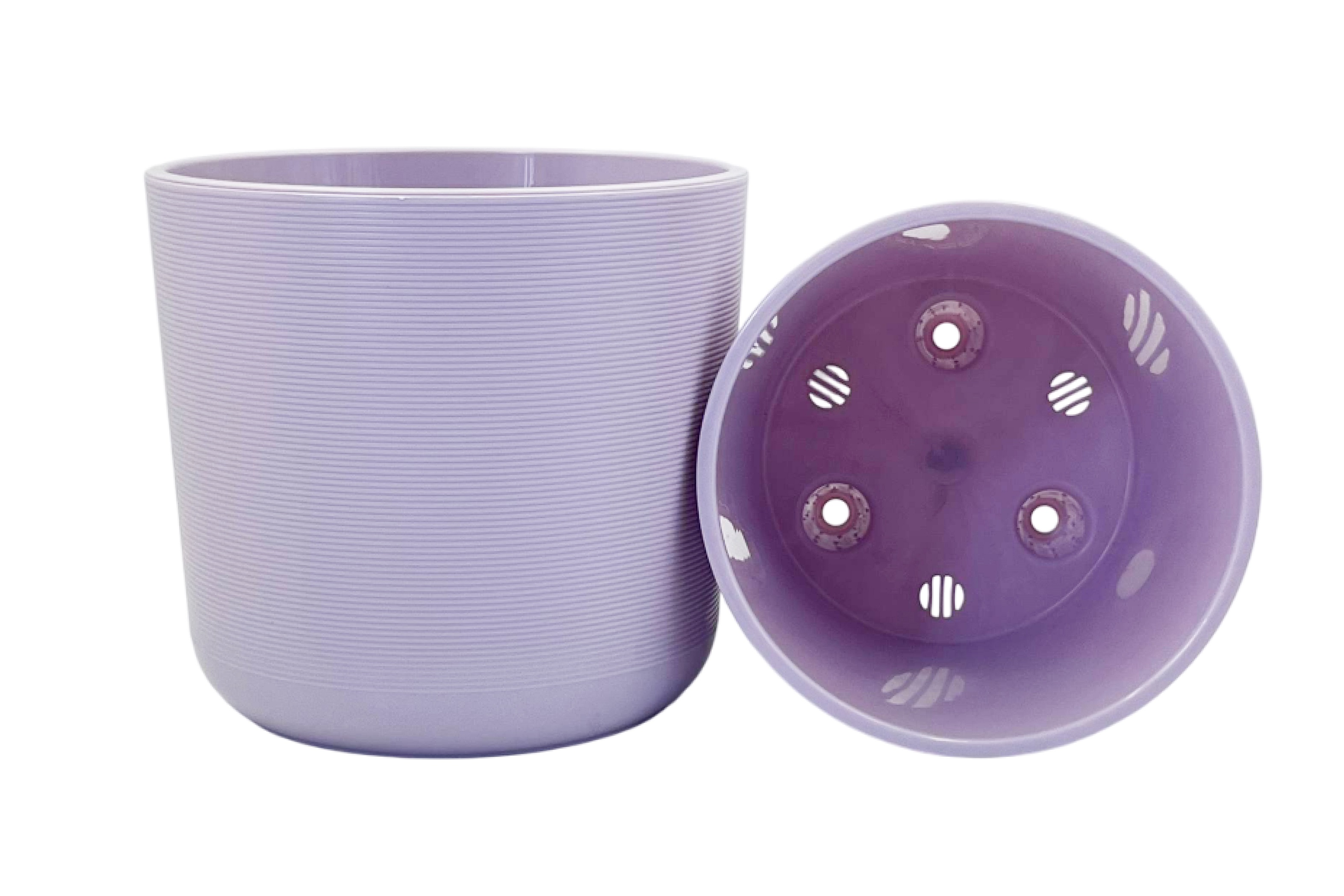 Горшок ЛИОН 2л d14,7 h13 Сиреневый с вкладкой (уп.10)