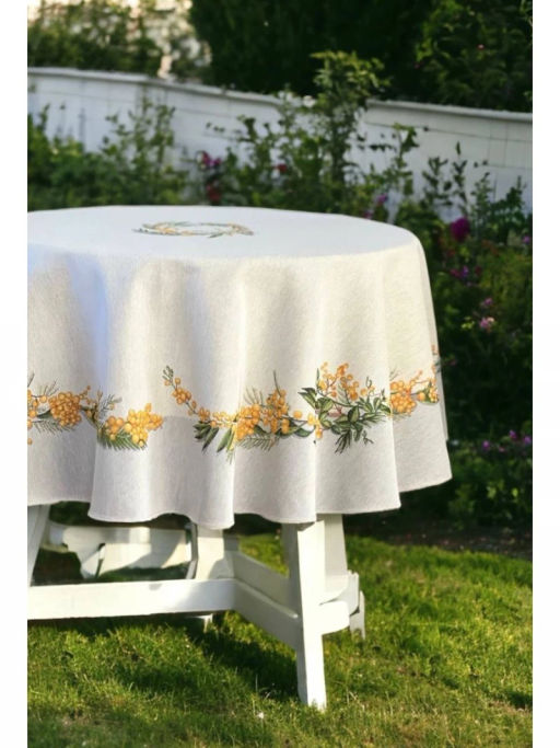 Мимоза Скатерть круг д160 см 2108838